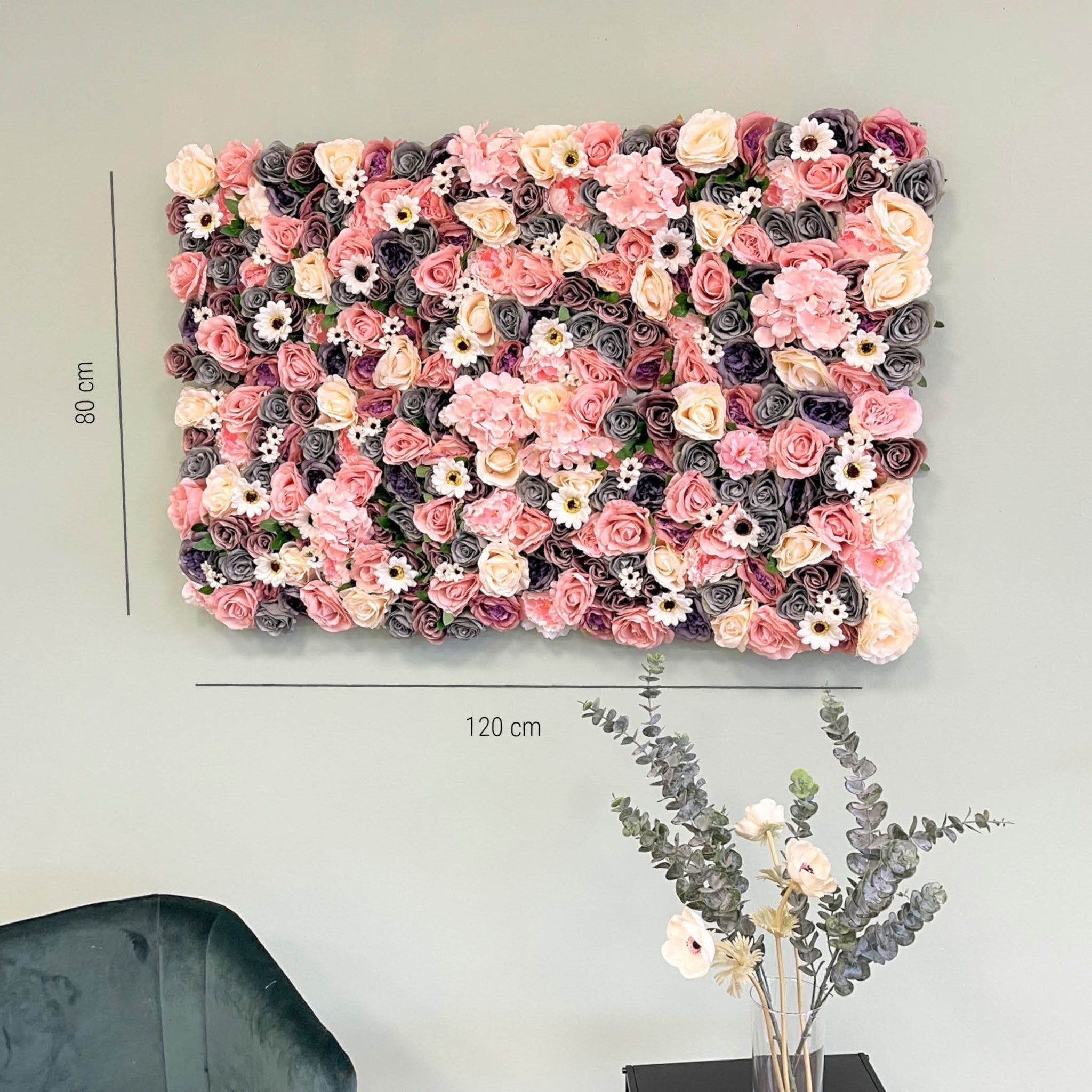 Blumenwand „AUTUMN BREEZE“ aus Realtouch Kunstpflanzen