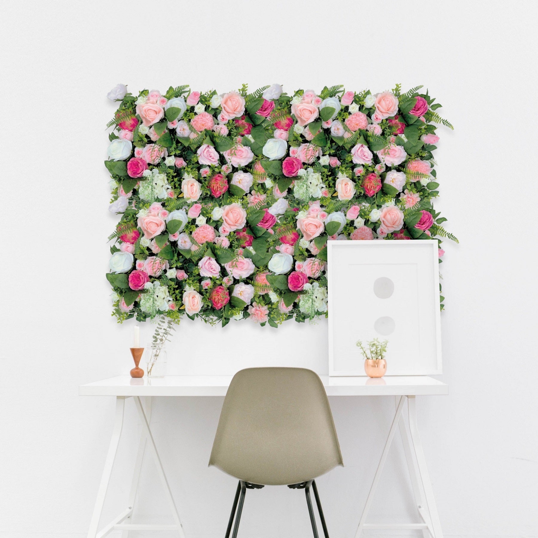 Blumenwand RASPBERRY GARDEN“ aus Realtouch Kunstpflanzen