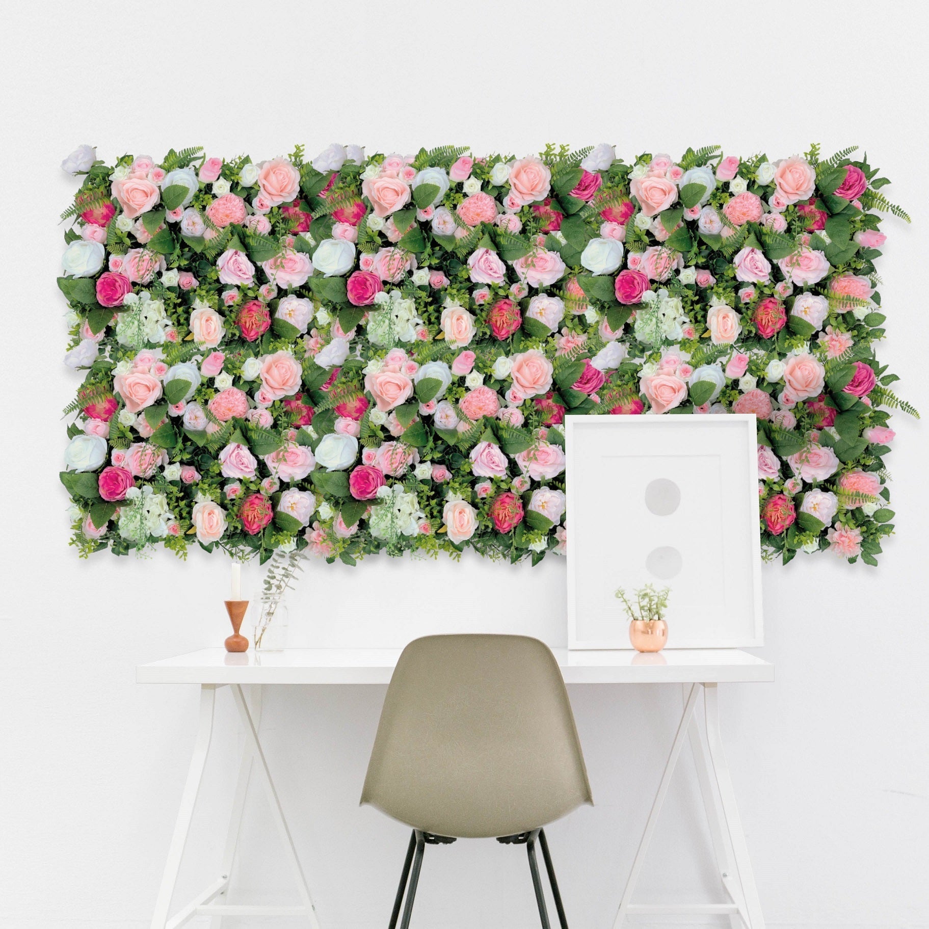 Blumenwand RASPBERRY GARDEN“ aus Realtouch Kunstpflanzen
