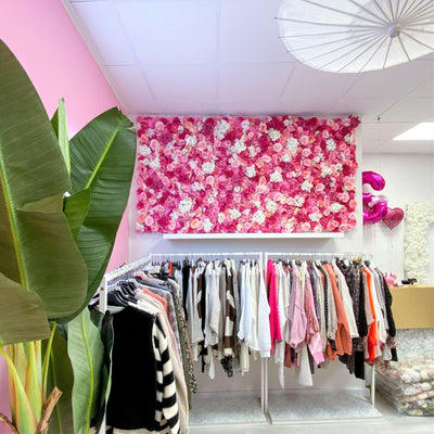 Blumenwand „MISS ROYAL" aus Realtouch Kunstpflanzen