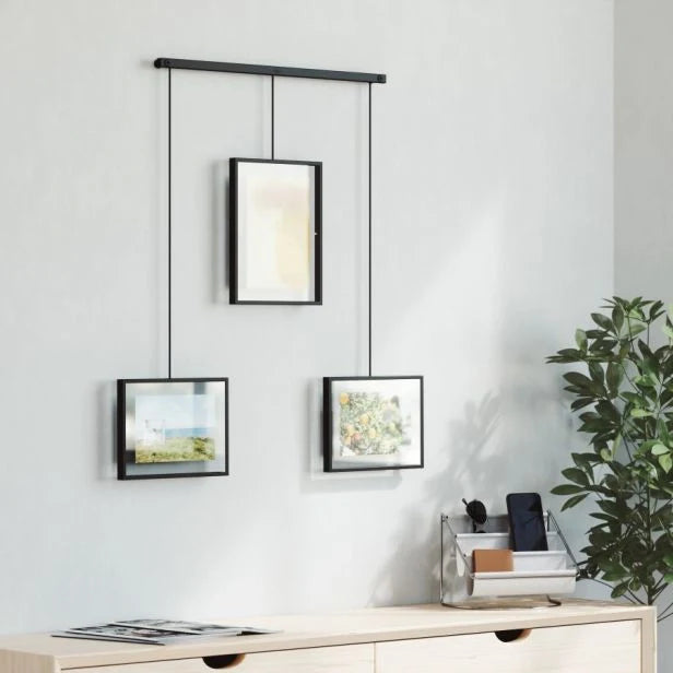 3er Set Bilderrahmen Exhibit Schwarz